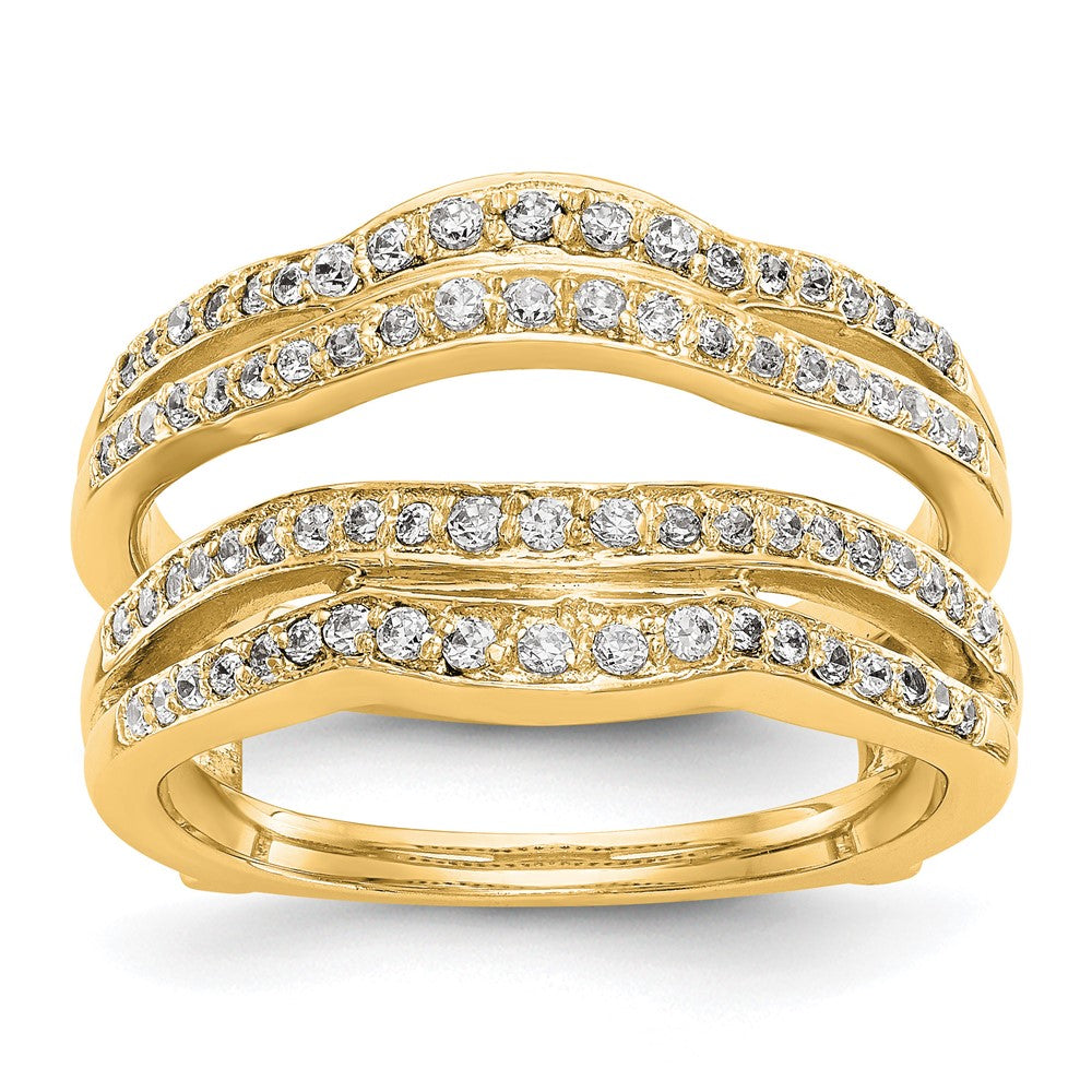 14K Yellow Gold Diamond Guard