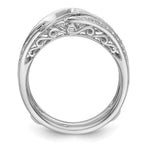 14K White Gold 1/4 carat Diamond Complete Ring Guard