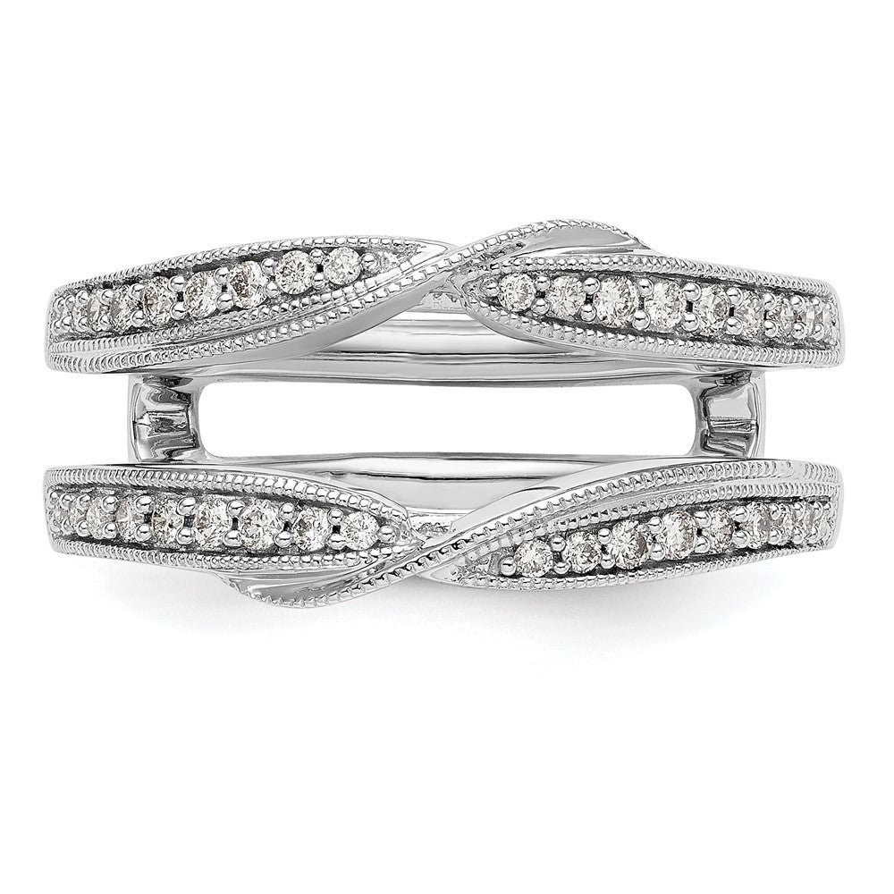 14K White Gold 1/4 carat Diamond Complete Ring Guard