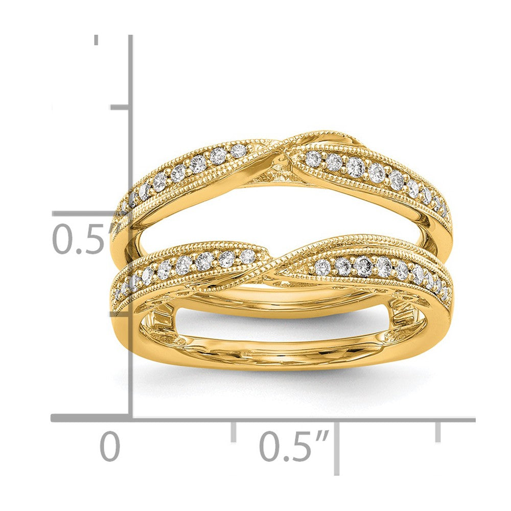 14K Yellow Gold Diamond Guard