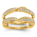 14K Yellow Gold Diamond Guard