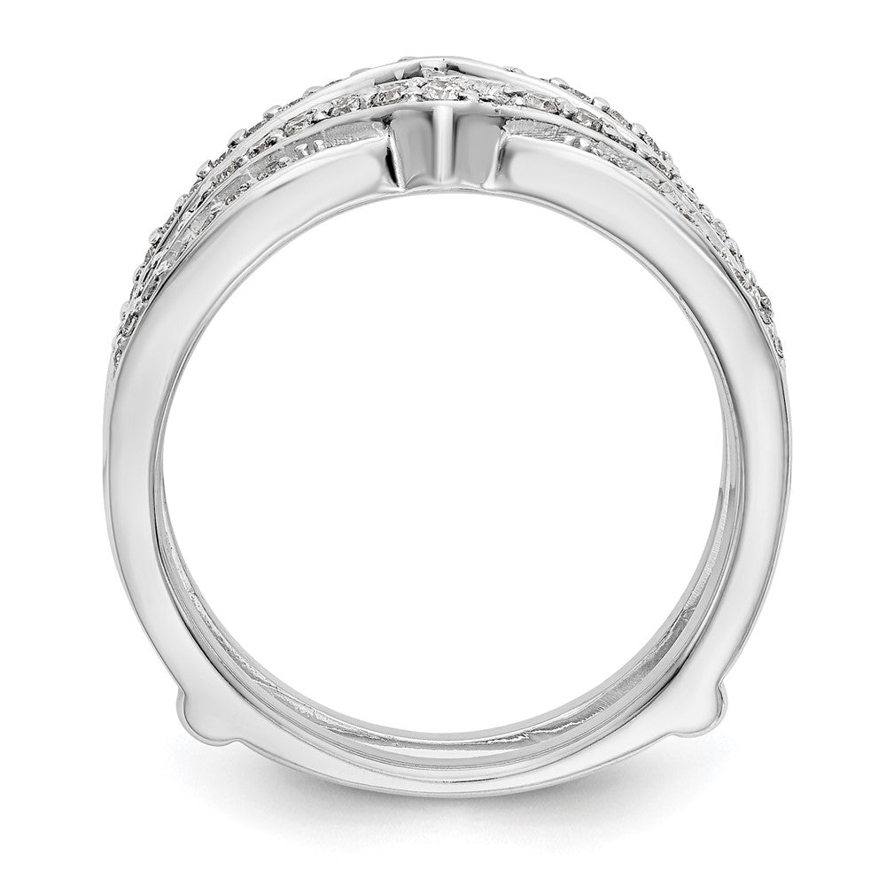 14K White Gold 1/2 carat Diamond Complete Ring Guard