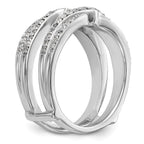 14K White Gold 1/2 carat Diamond Complete Ring Guard