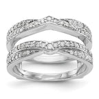 14K White Gold 1/2 carat Diamond Complete Ring Guard