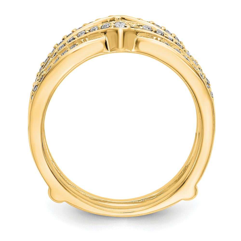 14K Yellow Gold Diamond Guard
