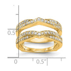 14K Yellow Gold Diamond Guard