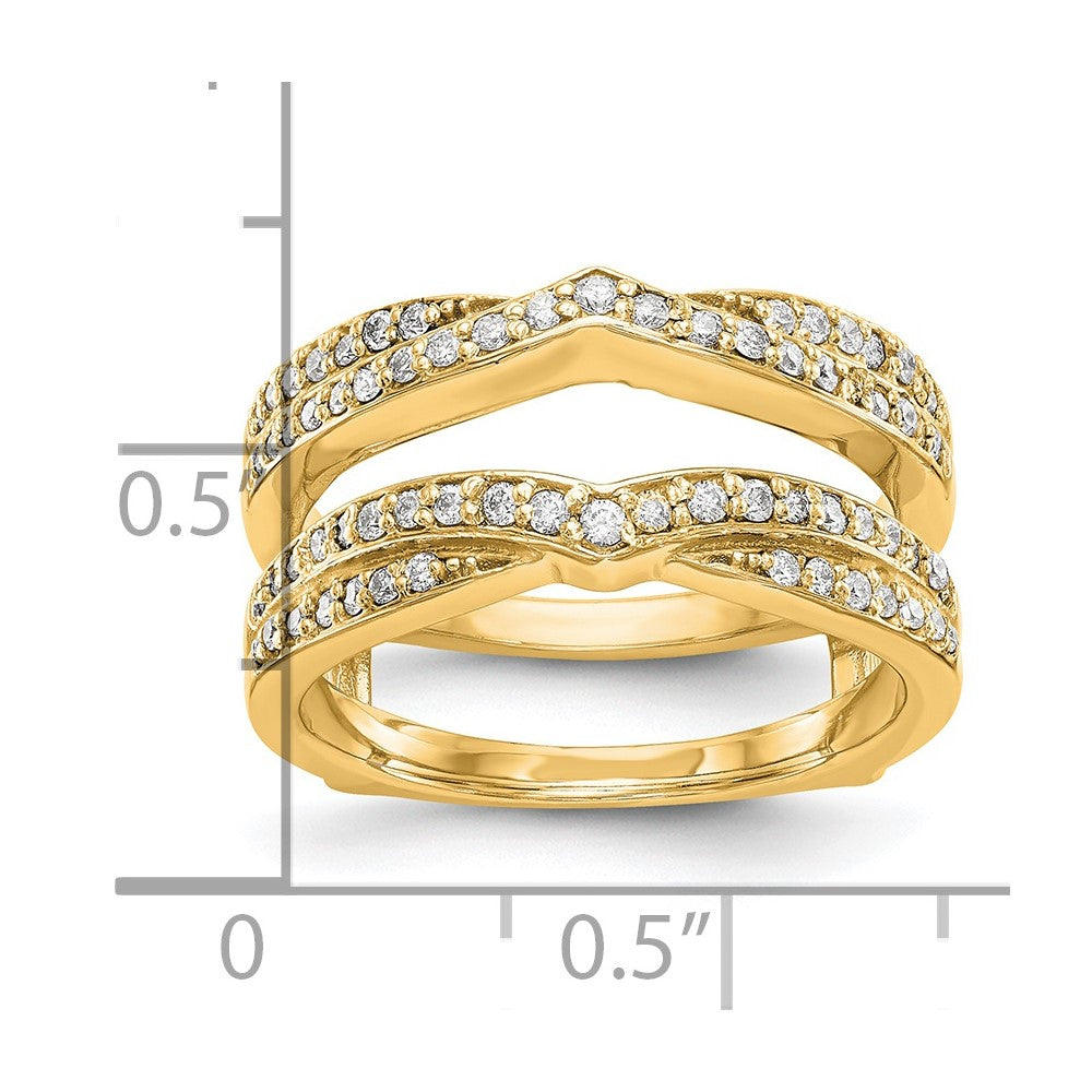 14K Yellow Gold Diamond Guard