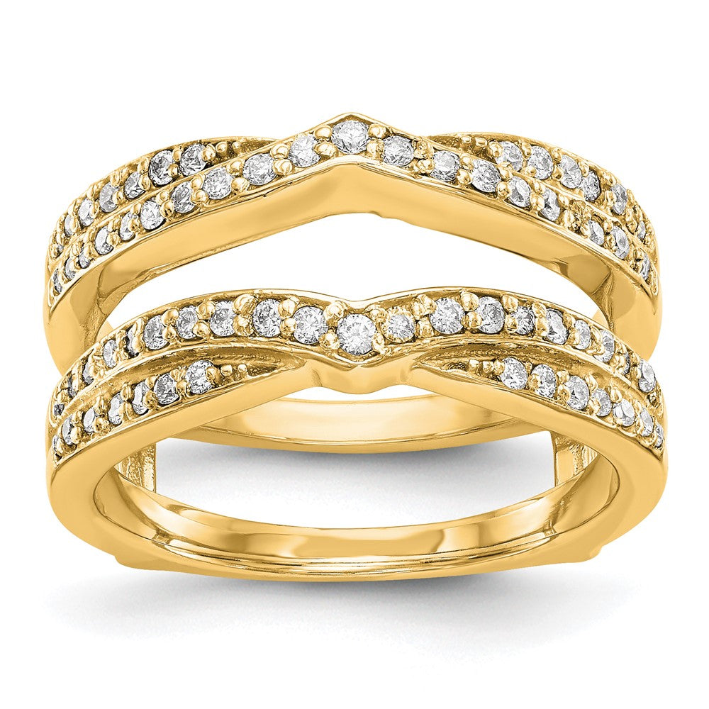 14K Yellow Gold Diamond Guard