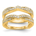 14K Yellow Gold Diamond Guard