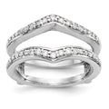 14K White Gold Diamond Guard