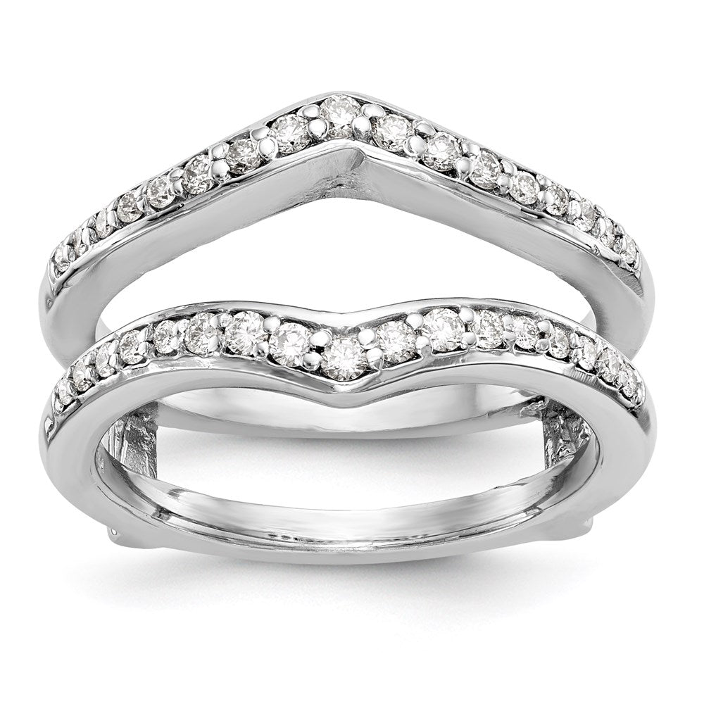14K White Gold Diamond Guard