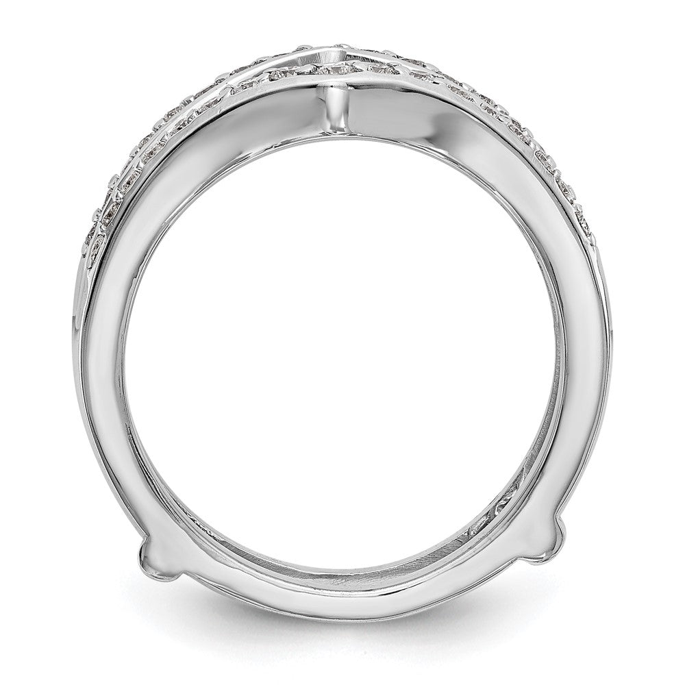 14K White Gold 1/2 carat Diamond Complete Ring Guard