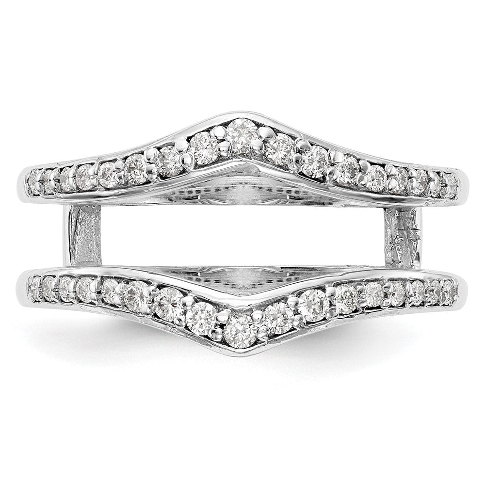 14K White Gold 1/2 carat Diamond Complete Ring Guard