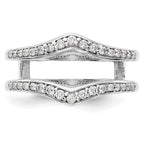 14K White Gold 1/2 carat Diamond Complete Ring Guard