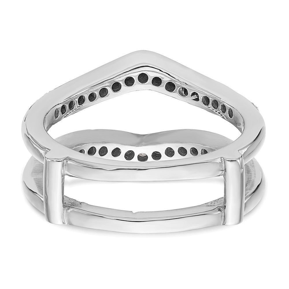 14K White Gold 1/2 carat Diamond Complete Ring Guard