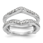 14K White Gold 1/2 carat Diamond Complete Ring Guard
