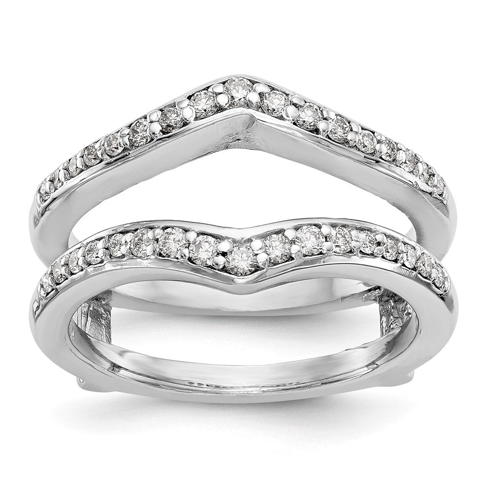 14K White Gold 1/2 carat Diamond Complete Ring Guard