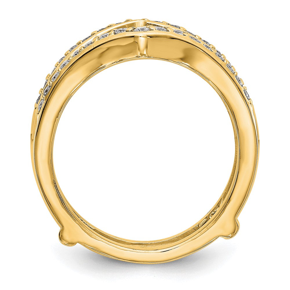 14K Yellow Gold Diamond Guard