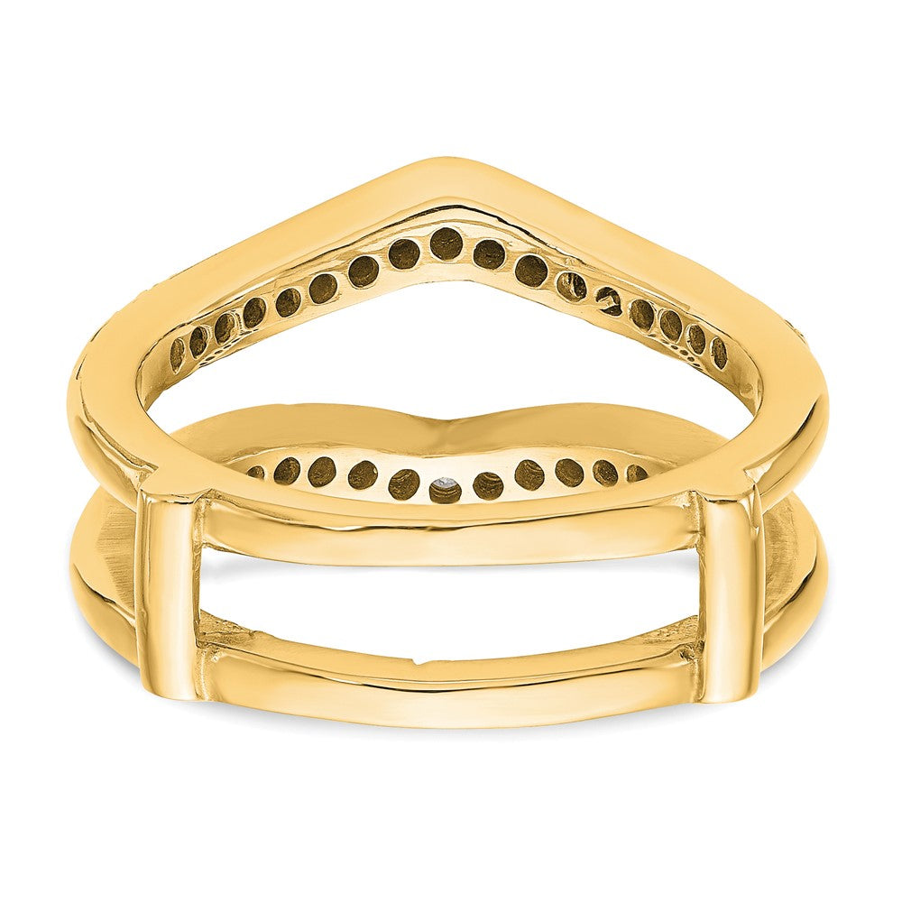 14K Yellow Gold Diamond Guard