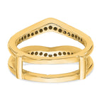 14K Yellow Gold Diamond Guard