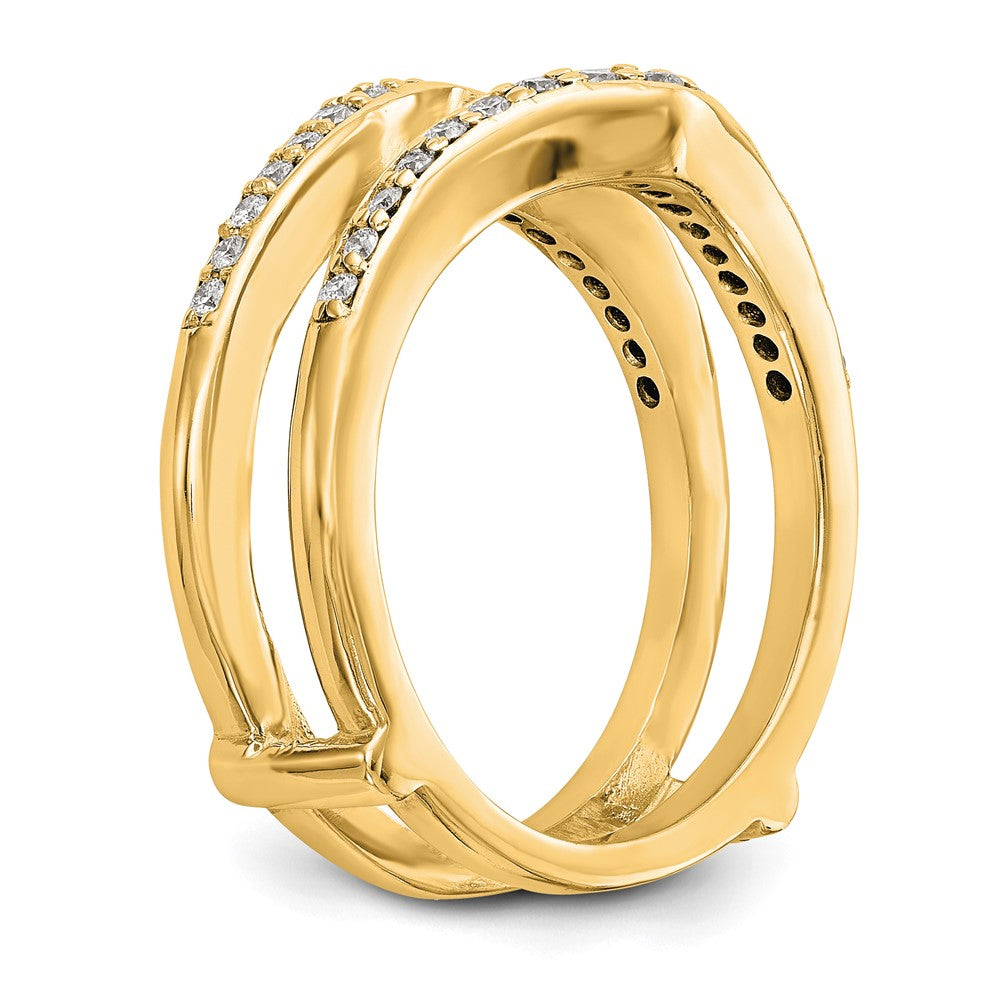 14K Yellow Gold Diamond Guard