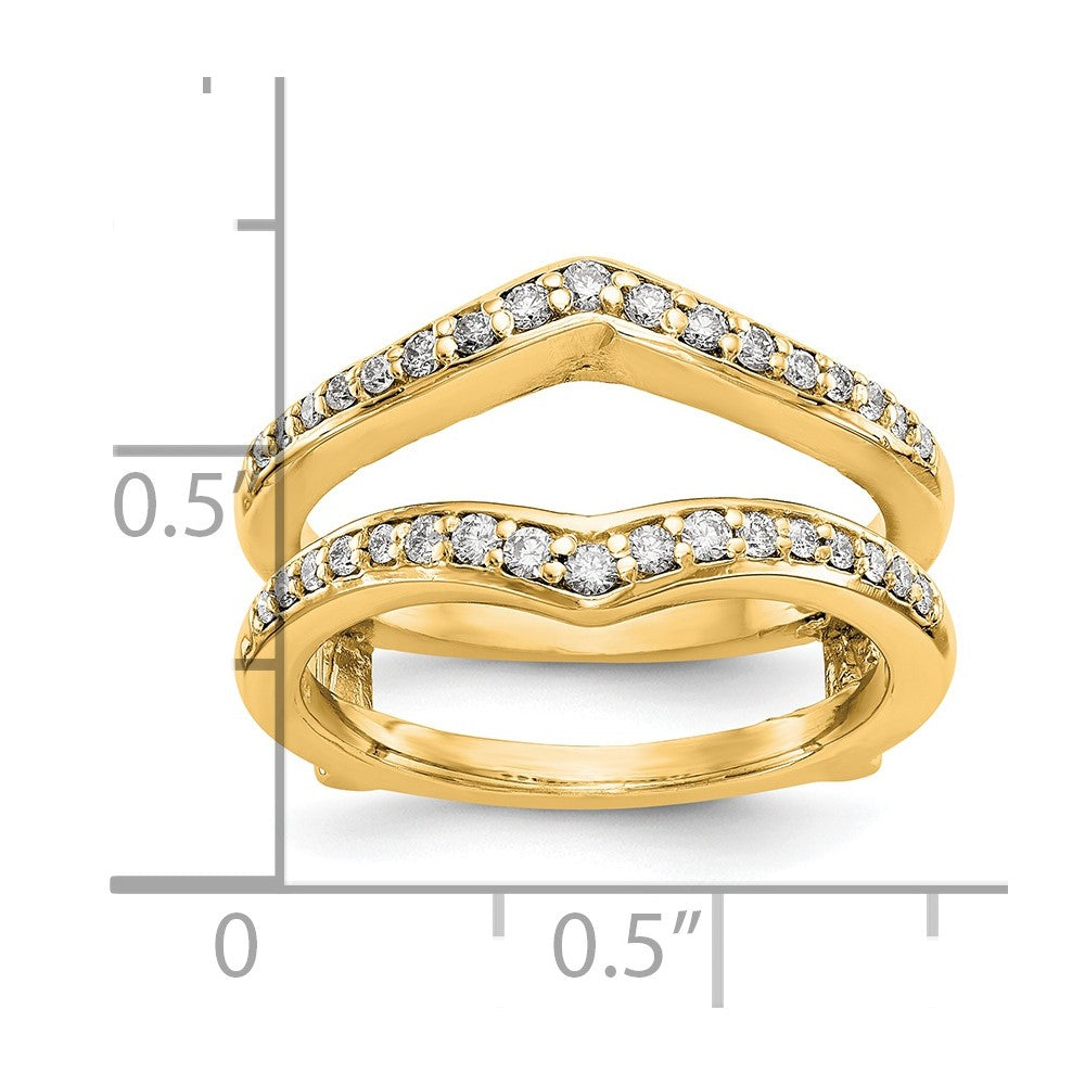 14K Yellow Gold Diamond Guard