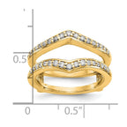 14K Yellow Gold Diamond Guard