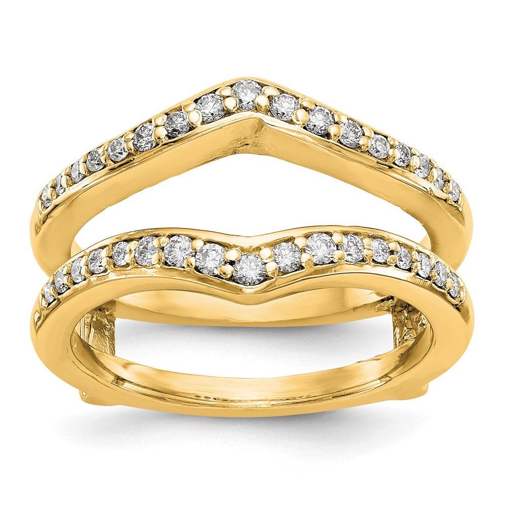 14K Yellow Gold Diamond Guard