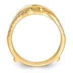 14K Yellow Gold Diamond Guard
