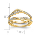 14K Yellow Gold Diamond Guard