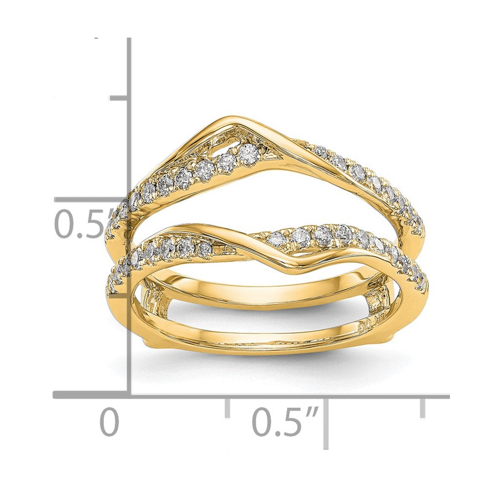 14K Yellow Gold Diamond Guard