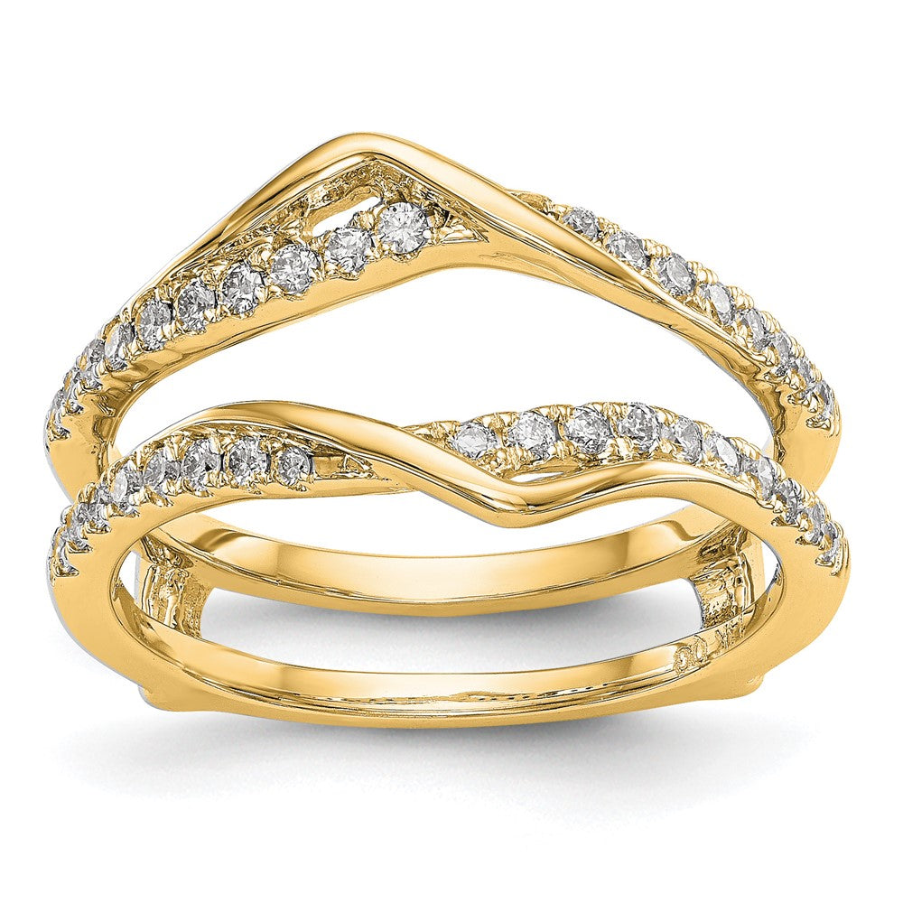 14K Yellow Gold Diamond Guard