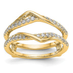 14K Yellow Gold Diamond Guard