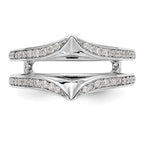 14K White Gold 1/3 carat Diamond Complete Ring Guard