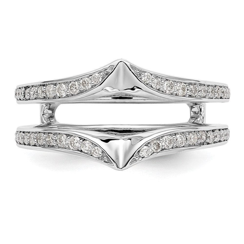 14K White Gold 1/3 carat Diamond Complete Ring Guard