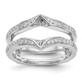 14K White Gold 1/3 carat Diamond Complete Ring Guard