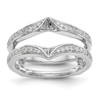 14K White Gold 1/3 carat Diamond Complete Ring Guard