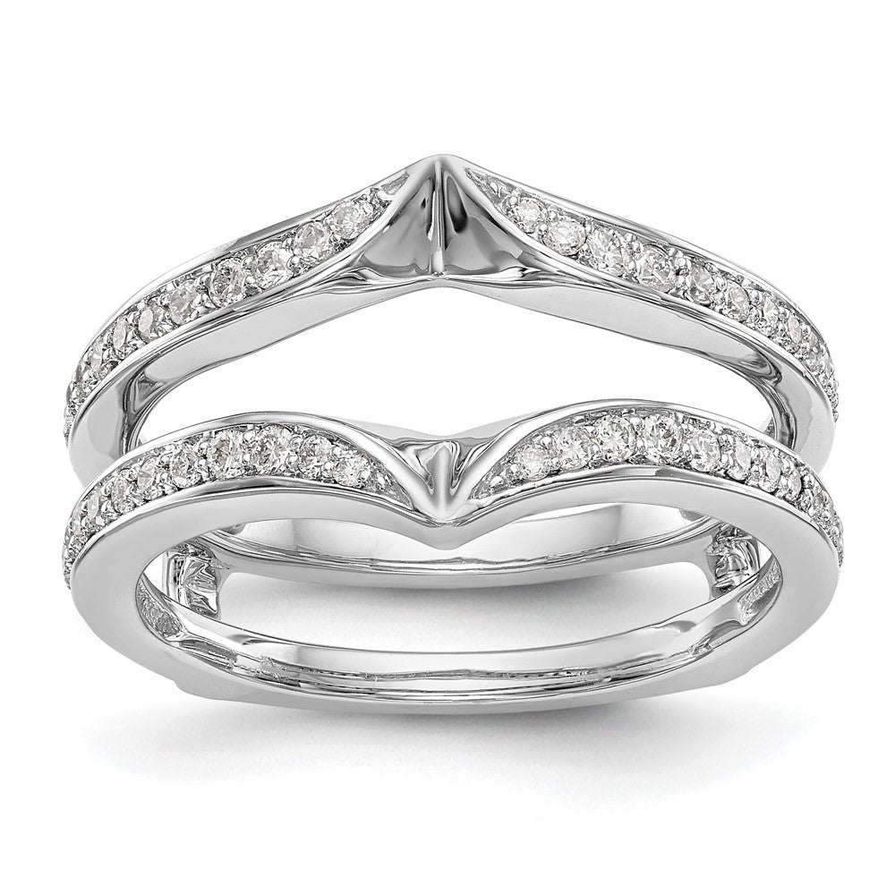 14K White Gold 1/3 carat Diamond Complete Ring Guard