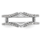 14K White Gold 1/3 carat Diamond Complete Ring Guard