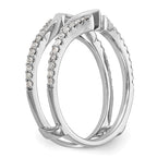 14K White Gold 1/3 carat Diamond Complete Ring Guard