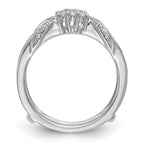 14K White Gold 1/5 carat Diamond Complete Ring Guard