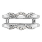 14K White Gold 1/5 carat Diamond Complete Ring Guard