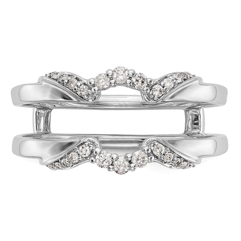 14K White Gold 1/5 carat Diamond Complete Ring Guard