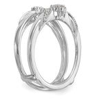 14K White Gold 1/5 carat Diamond Complete Ring Guard