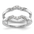 14K White Gold 1/5 carat Diamond Complete Ring Guard