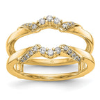14K Yellow Gold Diamond Guard