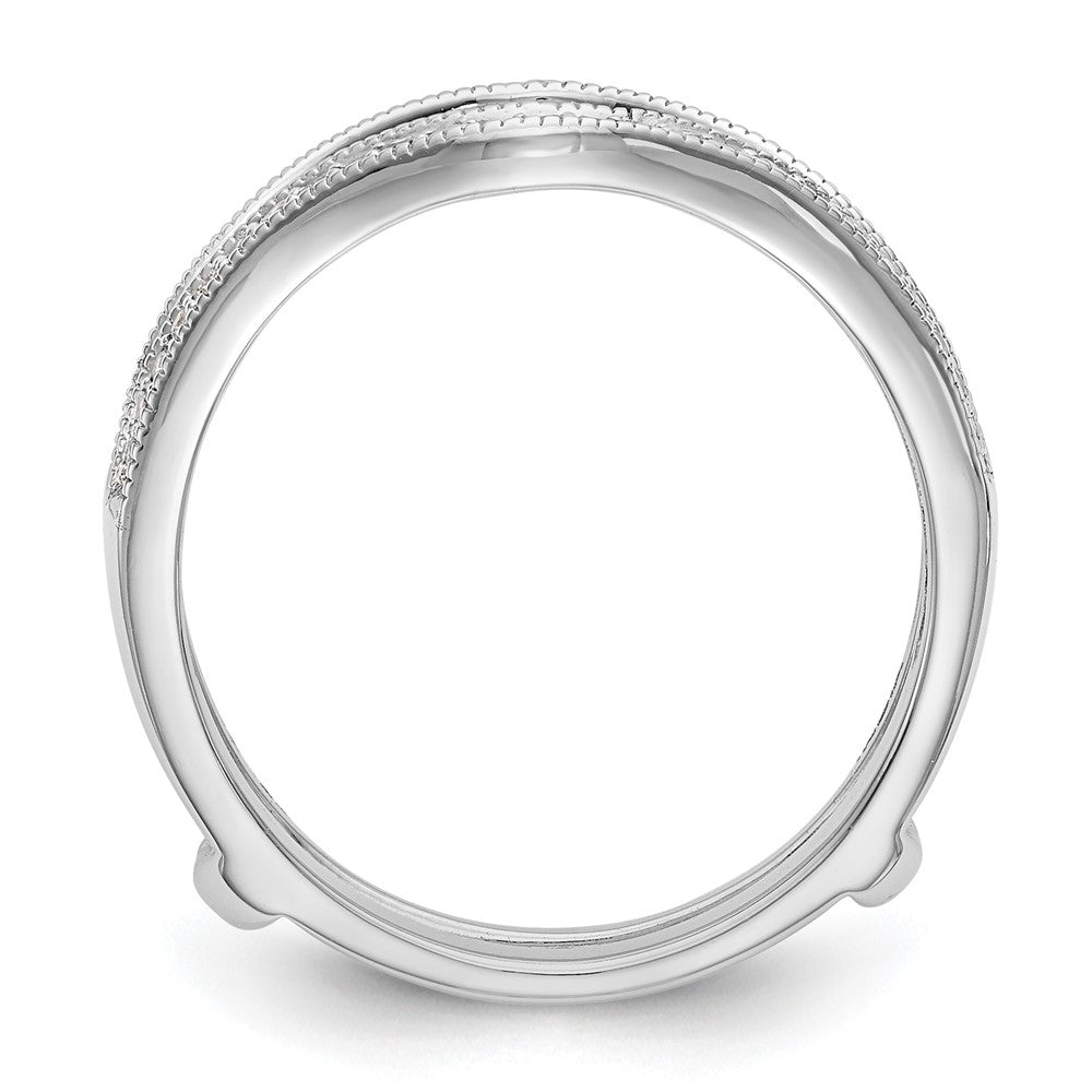 14K White Gold 1/4 carat Diamond Complete Ring Guard