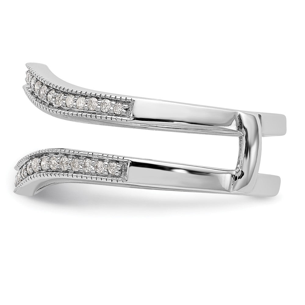 14K White Gold 1/4 carat Diamond Complete Ring Guard