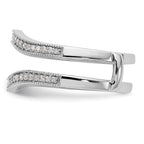 14K White Gold 1/4 carat Diamond Complete Ring Guard