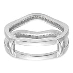 14K White Gold 1/4 carat Diamond Complete Ring Guard